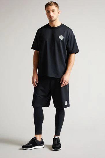 Ted Baker Fhilips Black Active Quick Dry Shorts 8 Ted Baker Fhilips Black Active Quick Dry Shorts - Image 6