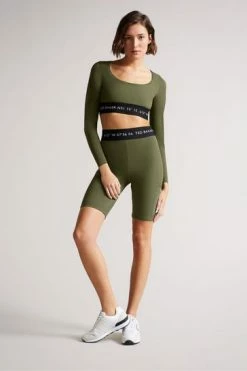 Ted Baker Dark Green Lleeya Branded Cycling Shorts 13 Ted Baker Dark Green Lleeya Branded Cycling Shorts -tedbaker Shop Online unnamed file 5715