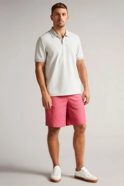 Ted Baker Mordon Pink Twill Drawstring Shorts -tedbaker Shop Online unnamed file 5718