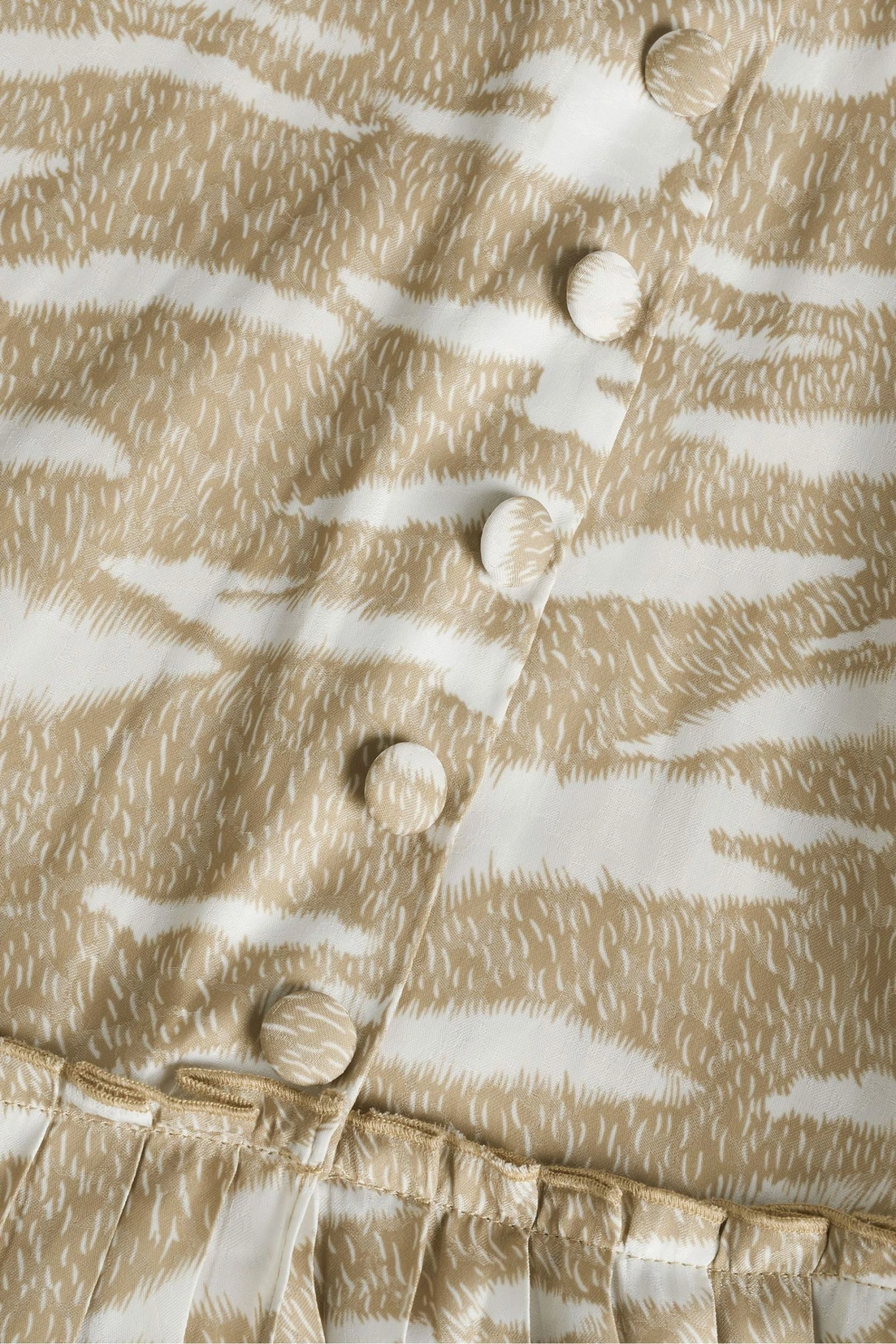 Ted Baker Brown Zebra Camel Dropped Waist Pleated Midi Skirt 7 Ted Baker Brown Zebra Camel Dropped Waist Pleated Midi Skirt - Image 5