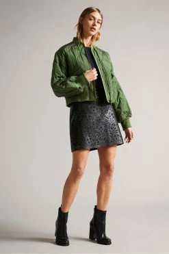 Ted Baker Keiss Black Cutwork Pleather Mini Skirt 10 Ted Baker Keiss Black Cutwork Pleather Mini Skirt -tedbaker Shop Online unnamed file 5734