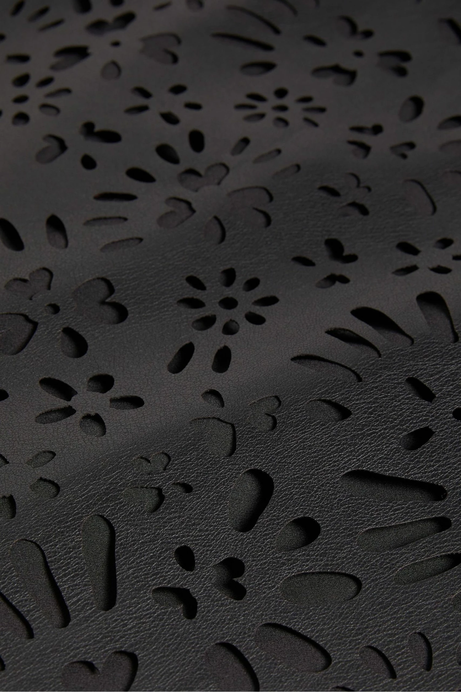 Ted Baker Keiss Black Cutwork Pleather Mini Skirt 6 Ted Baker Keiss Black Cutwork Pleather Mini Skirt - Image 4