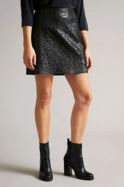 Ted Baker Keiss Black Cutwork Pleather Mini Skirt 13 Ted Baker Keiss Black Cutwork Pleather Mini Skirt -tedbaker Shop Online unnamed file 5737