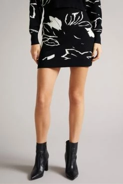 Ted Baker Rosiie Black Knitted Jacquard Skirt 11 Ted Baker Rosiie Black Knitted Jacquard Skirt -tedbaker Shop Online unnamed file 5758