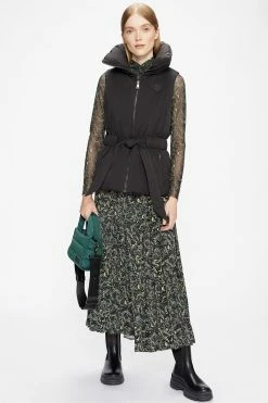 Ted Baker Deeana Printed Knife Pleat Split Midi Skirt