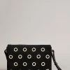 Ted Baker Mayzan Black Eyelet Detail Clutch Bag