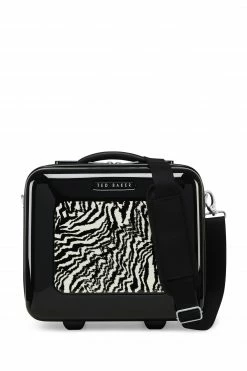 Ted Baker Black Zebra Vanity Case