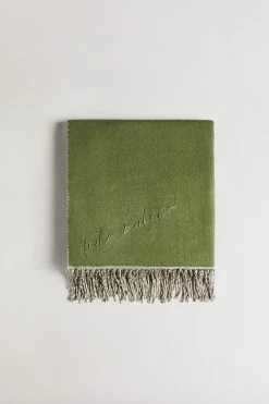 Ted Baker Dk-Green Katy Reversible Woven Scarf