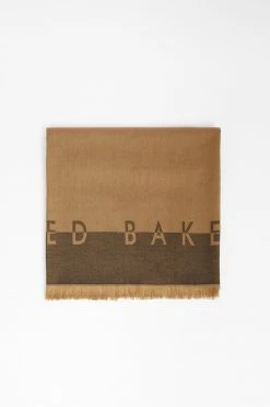 Ted Baker Natural Esteli Logo Long Scarf