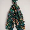 Ted Baker Liyana Black Flirty Texture Floral Scarf