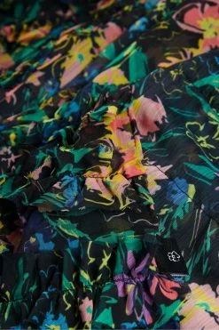 Ted Baker Liyana Black Flirty Texture Floral Scarf -tedbaker Shop Online unnamed file 5874