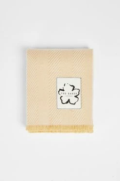 Ted Baker Hety Pink Herringbone Scarf