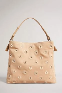 Ted Baker Meida Camel Eyelet Detail Swag Bag