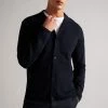 Ted Baker Mens Blue Abbeyrd Miliano Stitch Cardigan -tedbaker Shop Online unnamed file 5939