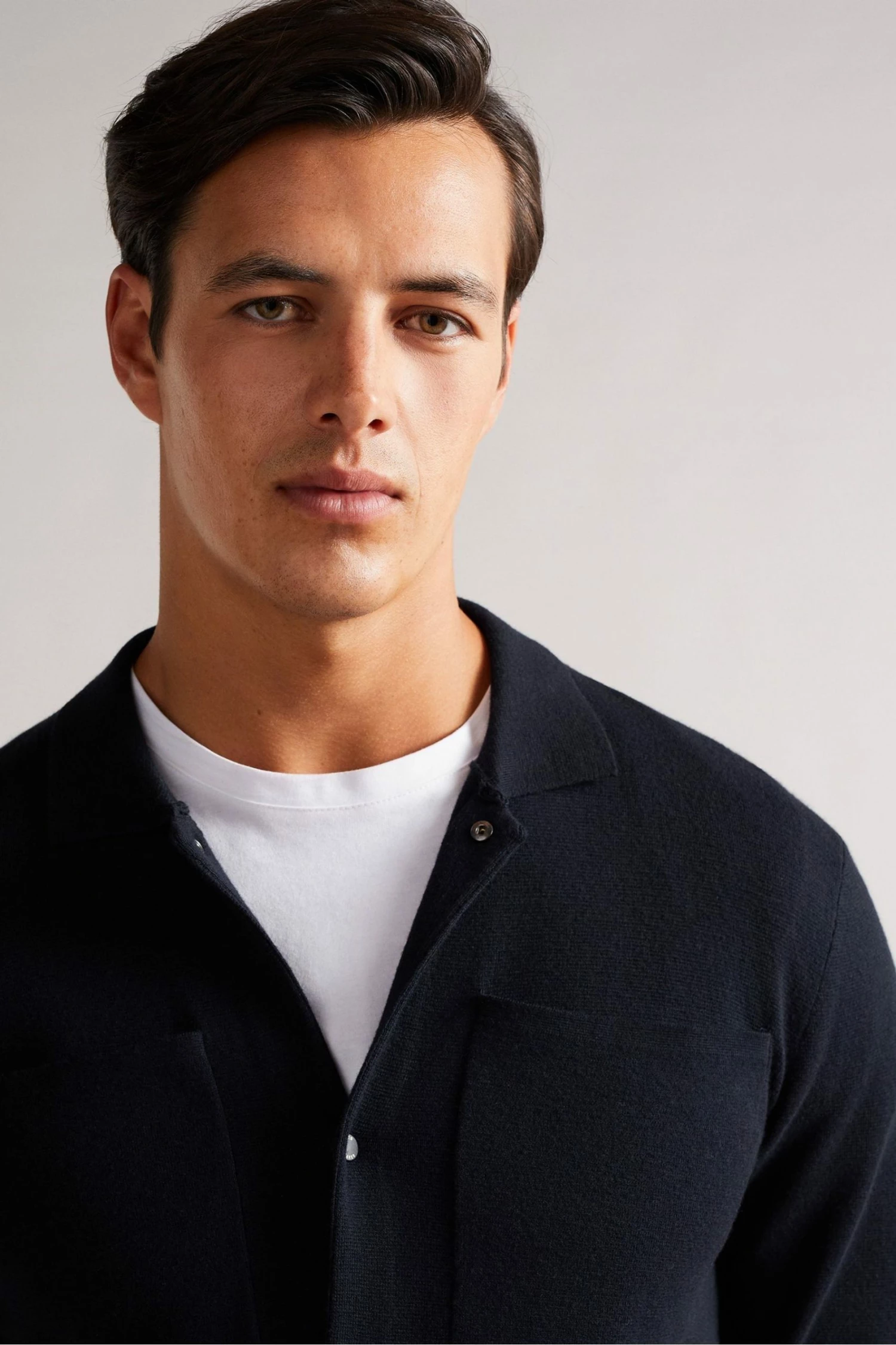 Ted Baker Mens Blue Abbeyrd Miliano Stitch Cardigan 5 Ted Baker Mens Blue Abbeyrd Miliano Stitch Cardigan - Image 3