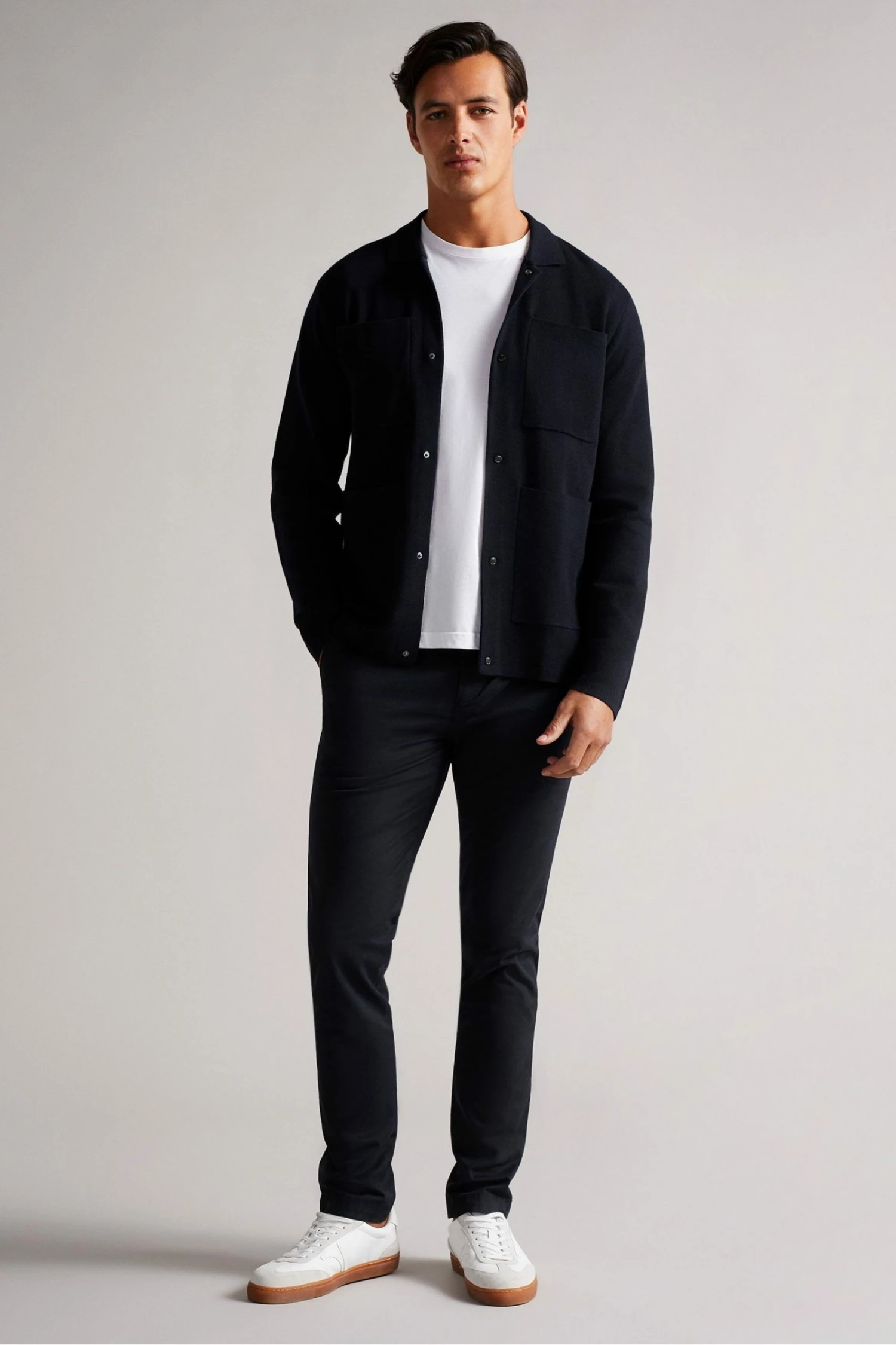 Ted Baker Mens Blue Abbeyrd Miliano Stitch Cardigan 7 Ted Baker Mens Blue Abbeyrd Miliano Stitch Cardigan - Image 5