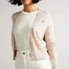 Ted Baker Aiyleen Cream Merino Low V Cardigan