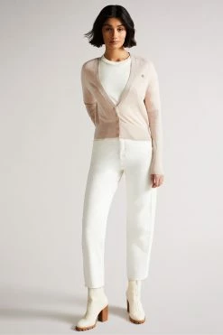 Ted Baker Aiyleen Cream Merino Low V Cardigan -tedbaker Shop Online unnamed file 5947