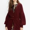 Ted Baker Purple Ttiiaa Pleat Detailed Longline Cardigan -tedbaker Shop Online unnamed file 5951