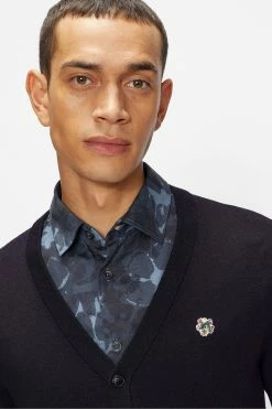 Ted Baker Blue Stepney Long Sleeve Core Cardigan -tedbaker Shop Online unnamed file 5960