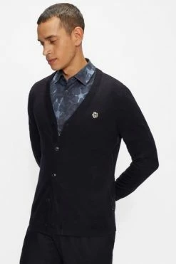 Ted Baker Blue Stepney Long Sleeve Core Cardigan -tedbaker Shop Online unnamed file 5961