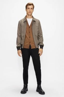 Ted Baker Brown Stepney Long Sleeve Core Cardigan -tedbaker Shop Online unnamed file 5964