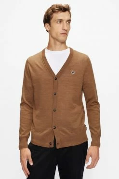 Ted Baker Brown Stepney Long Sleeve Core Cardigan -tedbaker Shop Online unnamed file 5967