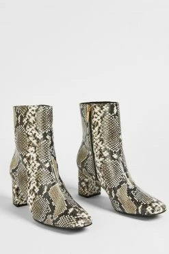 Ted Baker Neomy Imitation Snake Block Heel Ankle Boots -tedbaker Shop Online unnamed file 5988
