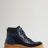 Ted Baker Mens Blue Westonn Chunky Hiker Boots