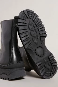 Ted Baker Black Aurelya Black Zip Front Chunky Boots -tedbaker Shop Online unnamed file 6004