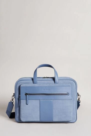 Ted Baker Blue Tyrese Suede T Document Bag 7 Ted Baker Blue Tyrese Suede T Document Bag - Image 5