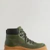 Ted Baker Unisex Westonn Khaki Green Chunky Hiker Boots