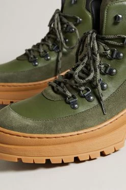 Ted Baker Unisex Westonn Khaki Green Chunky Hiker Boots -tedbaker Shop Online unnamed file 6026