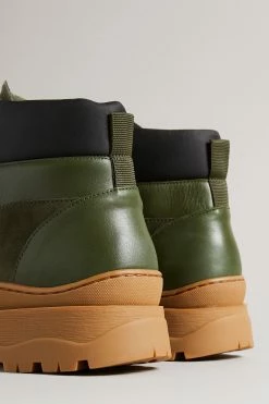 Ted Baker Unisex Westonn Khaki Green Chunky Hiker Boots -tedbaker Shop Online unnamed file 6027