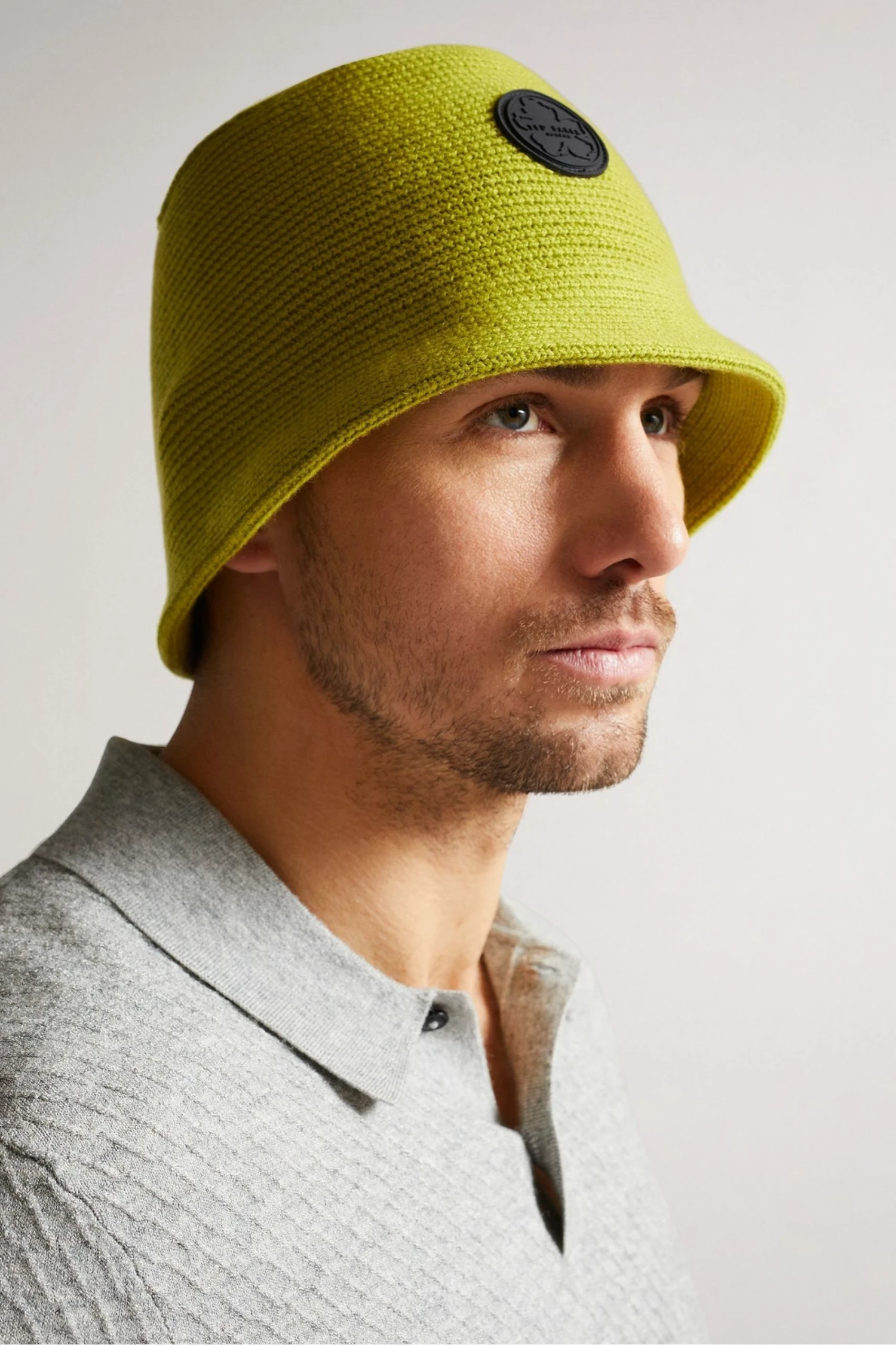 Ted Baker Dolis Lime Green Knitted Bucket Hat 4 Ted Baker Dolis Lime Green Knitted Bucket Hat - Image 2