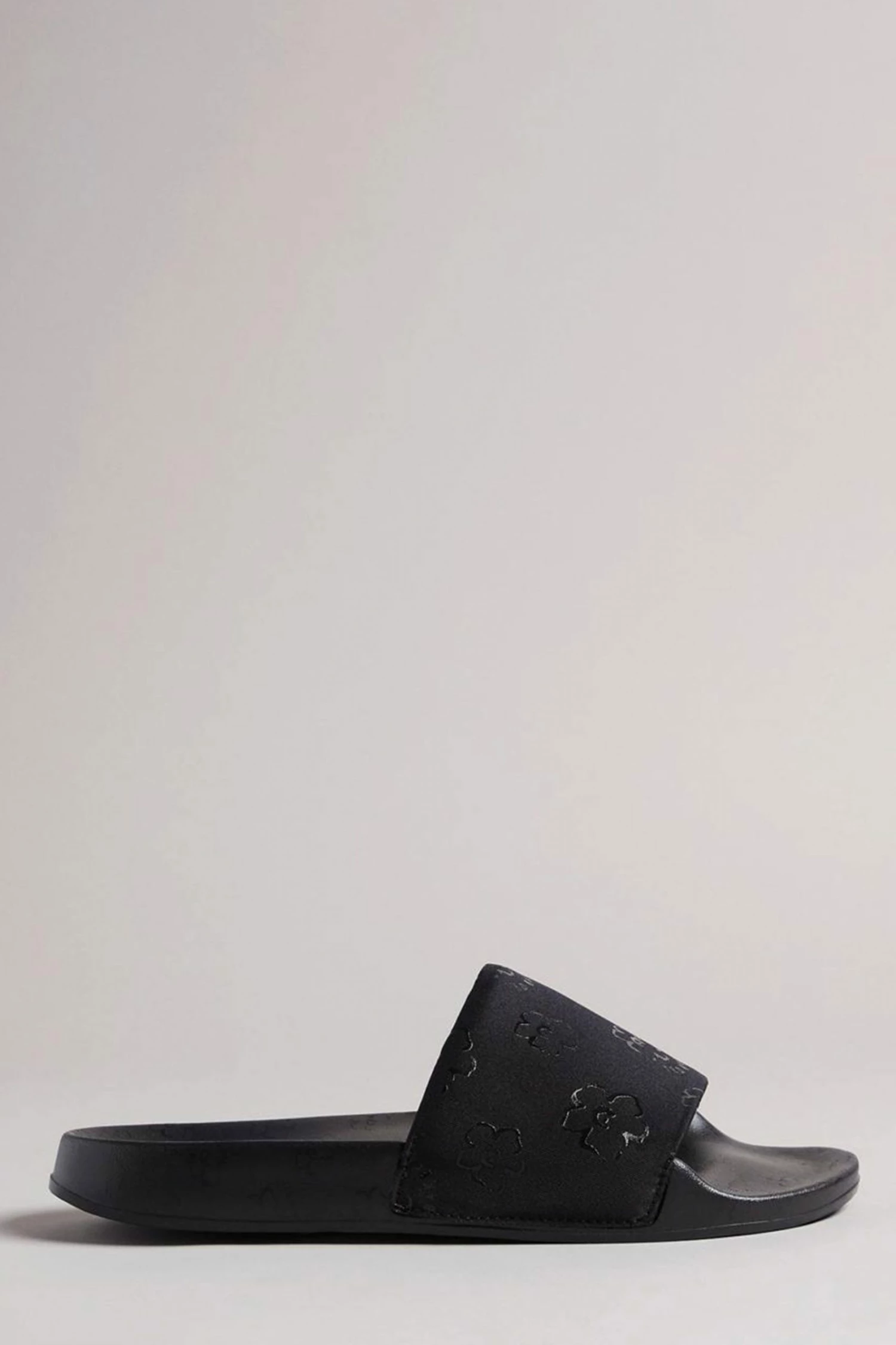 Ted Baker Black Magnolia Flower Sliders 2 Ted Baker Black Magnolia Flower Sliders