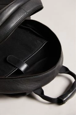 Ted Baker Mens Black Kailen Branded Leather Backpack Bag -tedbaker Shop Online unnamed file 610