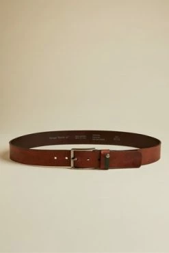 Ted Baker Brown Keepsak Contrast Keeper Leather Belt -tedbaker Shop Online unnamed file 6109