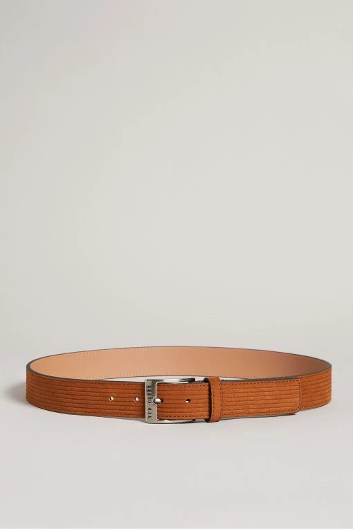 Ted Baker Tible Brown Corduroy Suede Belt -tedbaker Shop Online unnamed file 6117