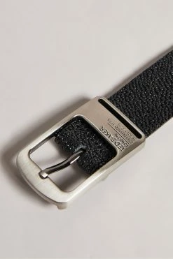 Ted Baker Timce Black Leather Belt -tedbaker Shop Online unnamed file 6123
