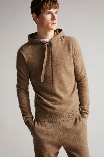 Ted Baker Brown Bannks Cashmere Hoodie 7 Ted Baker Brown Bannks Cashmere Hoodie - Image 6