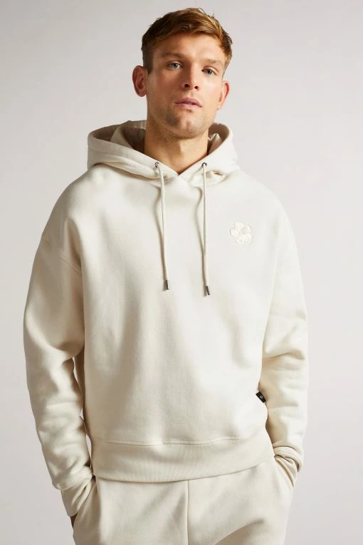 Ted Baker Lavery Natural Heavyweight Relaxed Fit Hoodie -tedbaker Shop Online unnamed file 6144