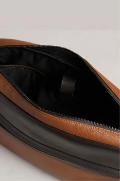 Ted Baker Mens Natural Kianul Branded Leather Messenger Bag -tedbaker Shop Online unnamed file 616