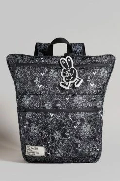 Ted Baker Karev Black Scribble Printed Nylon Backpack -tedbaker Shop Online unnamed file 648