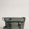 Ted Baker Mens Green Running Rubberised Crossbody Bag