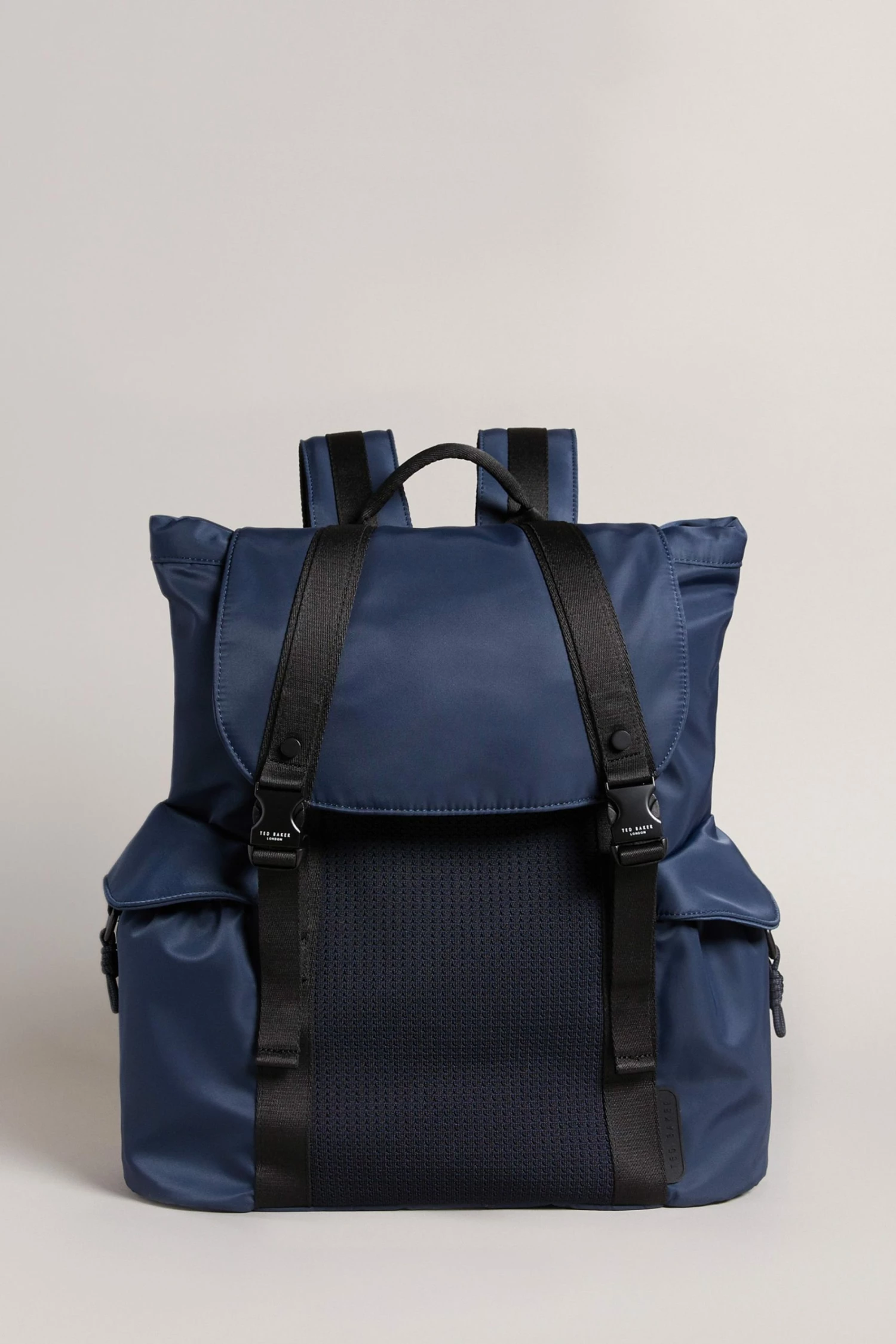Ted Baker Masha Navy Blue Knit Nylon Backpack 2 Ted Baker Masha Navy Blue Knit Nylon Backpack