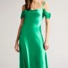 Ted Baker Esta Mid-Green Cold Shoulder Cowl Front Midi Slip Dress 1 Ted Baker Esta Mid-Green Cold Shoulder Cowl Front Midi Slip Dress -tedbaker Shop Online unnamed file 737