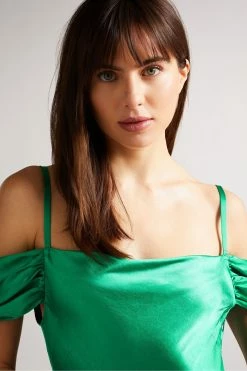 Ted Baker Esta Mid-Green Cold Shoulder Cowl Front Midi Slip Dress 11 Ted Baker Esta Mid-Green Cold Shoulder Cowl Front Midi Slip Dress -tedbaker Shop Online unnamed file 740