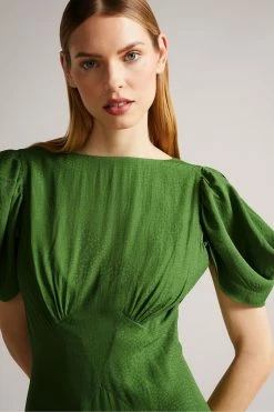 Ted Baker Tulipi Green Panelled Midi Tea Dress -tedbaker Shop Online unnamed file 762
