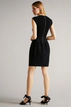 Ted Baker Judit Black Tulip Knitted Dress -tedbaker Shop Online unnamed file 766